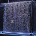 hygger Aquarium Bubble Strip, Nano Air Bubble Curtain Wall Aquarium, Quiet High Dissolved Oxygen Diffuser Fish Tank Bubbler Decorations Self-Sinking for Freshwater Saltwater (16.9 Inch)