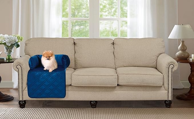 Brilliant Sunshine Premium Calming Dog Bed Mat, Silky Velvet, Removable Washable Cover, Cushion Protector and Couch Covers for Dogs, Pets, Cats, Small, Dark Blue