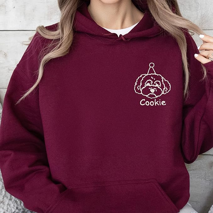 Custom Pet Sweatshirts with Photo and Name, Personalized Dog Sweatshirt, Gifts for Dog Mom, Dad