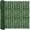 Artificial Fence Privacy Screen: 5FT x 50FT UV-Anti Faux Greenery Backdrop Ivy Chain Link Shades Panels for Patio, Balcony, Garden,Deck,Backyard Indoor Outdoor Green Wall Decor