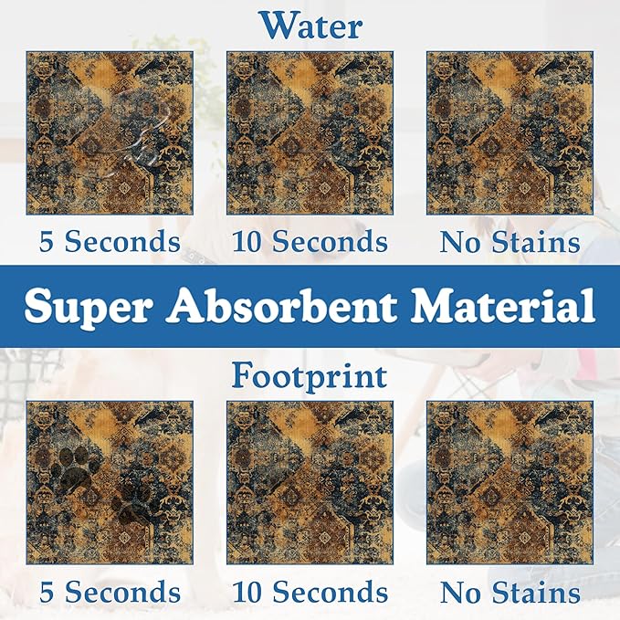 Grunge Boho Pet Feeding Mat for Floors–Christmas Stocking Absorbent Quick Dry Dog Cat Bowl Mat for Food and Water, Non Slip Waterproof Base, Mess-Free Feeding Accessories 16"x24"