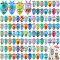 Sweetude 100 Pcs Summer Plaid Dog Bandana Bulk with Sayings Hawaii Bandana Pet Scarf Triangle Bibs Washable Puppy Kerchief Adjustable Grooming Supplies for Small Medium Large Dog Cat Accessories