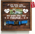Personalized Dog Memorial Picture Frame - Collar Gifts with Pawprints & Pet Loss Remembrance Plaque in Loving Memory