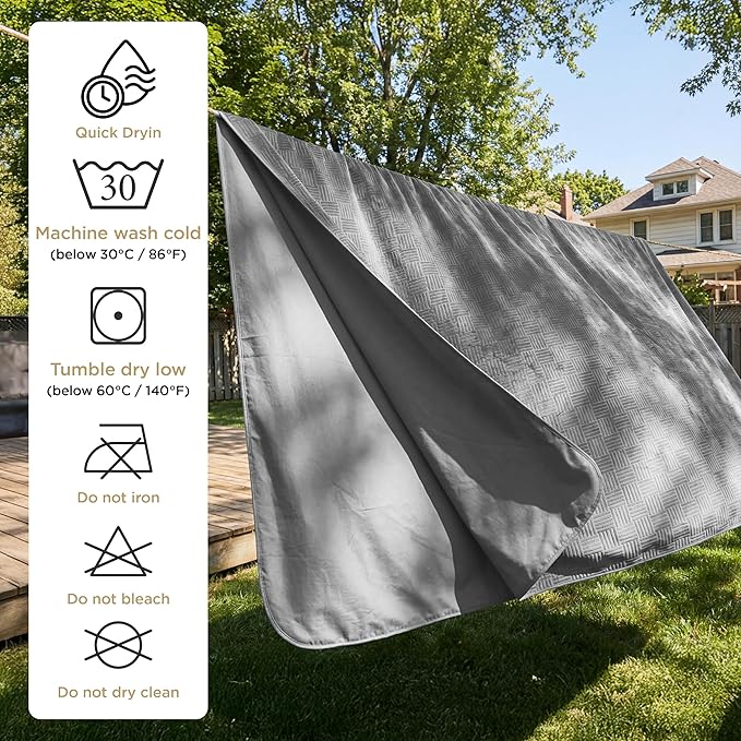 Bedsure Waterproof Bed Cover for Dogs Washable - Waterproof Blanket for Twin Bed Couch Sofa Cozy, Lightweight Furniture Protector for Pet Cat Quick Drying, Ash Grey, 68x82IN