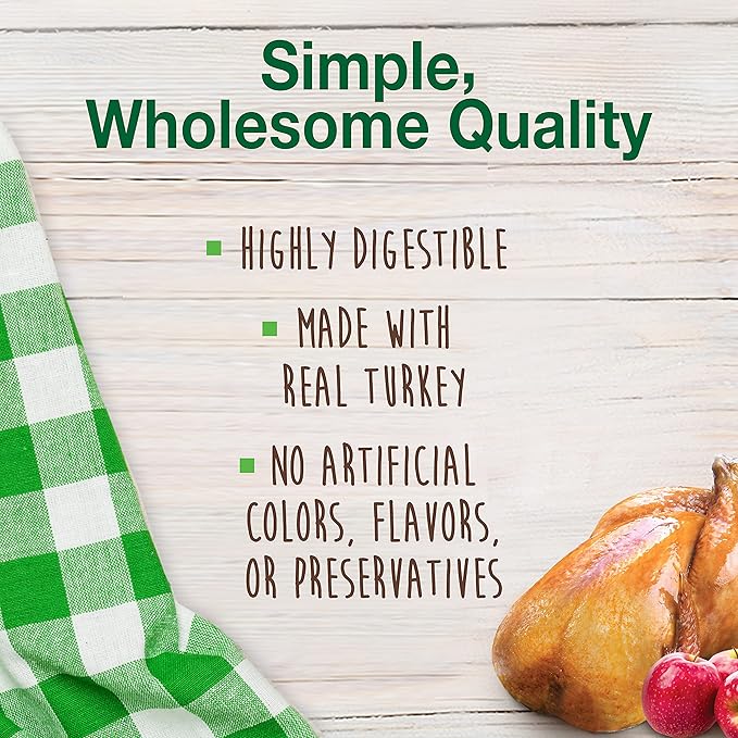 Nylabone Healthy Edibles Natural Dog Chews, Long Lasting Bones for Dogs, Turkey & Apple Dog Treats, X-Large (1 Count)
