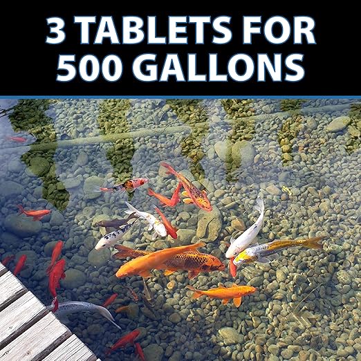 CrystalClear MuckOff, Natural Pond Muck Treatment, Water Garden, Fountain & Bird Bath Sludge Remover, Living Beneficial Bacteria Clarifier with Enzyme, Fish, Aquatic Animal, & Pet Safe, 24 Tablets