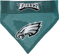 Pets First NFL DOG BANDANA - PHILADELPHIA EAGLES REVERSIBLE PET BANDANA. 2 Sided Sports Bandana with a PREMIUM Embroidery TEAM LOGO, Large/X-Large. - 2 Sizes & 32 NFL Teams available, PHL-3217-L-XL