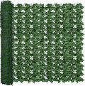 Artificial Fence Privacy Screen: 4FT x 20FT UV-Anti Faux Greenery Backdrop Ivy Chain Link Shades Panels for Patio, Balcony, Garden,Deck,Backyard Indoor Outdoor Green Wall Decor