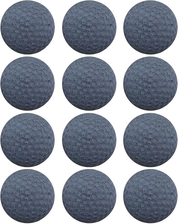 Cat Golf Balls for Indoor Cats Toy Ball Kitten Toys Interactive Cat Ball Sponge Foam Sponge Soccer Balls (Black)