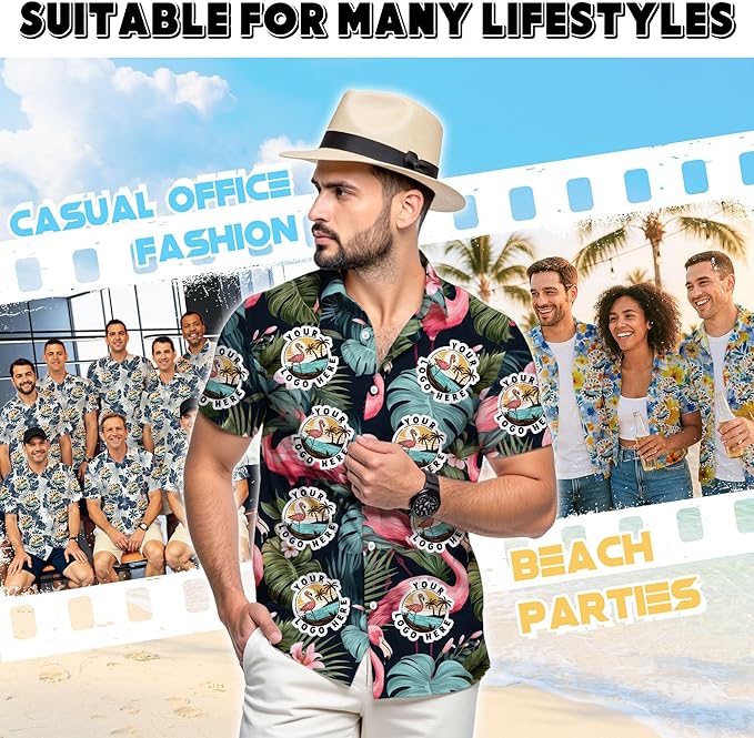 Custom Hawaiian Shirt with Face Photo Picture for Men Women Kids Youth Adult, Tropical Personalized Hawaiian Shirts Gift