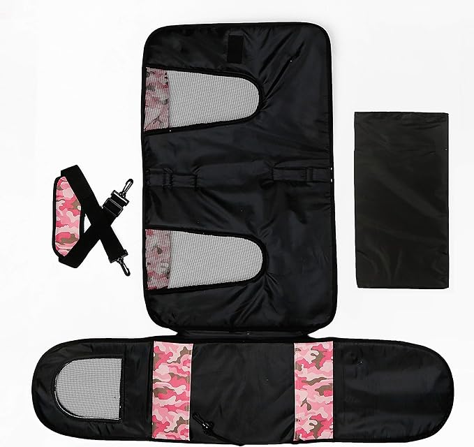Pawer 18” x 11”x 11” Soft-Sided Foldable Airline Approved Pet Carrier for Cat, Puppy and Small Dog, Washable 600D Oxford Fabric, with Handle and Strap for Carry, Multiple Colors Available