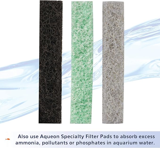 Aqueon Aquarium Fish Tank Replacement Filter Cartridges Large - 3 pack