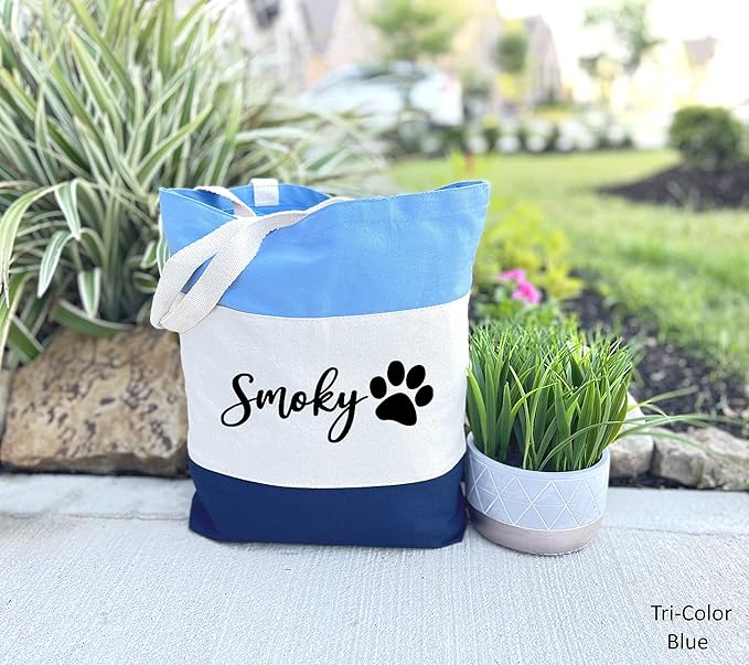 Custom Dog Tote Bag Personalized Dog Mom Gift Dog Toys Totes Pet Gift Custom Pet Bag Gift For Dog Mom Dog Lover Bag