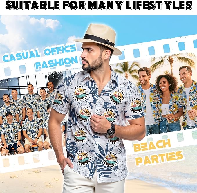 Custom Hawaiian Shirt with Face Photo Picture for Men Women Kids Youth Adult, Tropical Personalized Hawaiian Shirts Gift