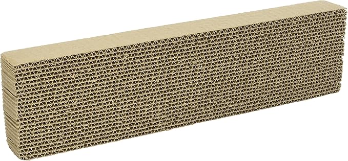 WARE Single Wide Corrugated Replacement Scratcher Pads for Cats (2-pack) - Catnip Included