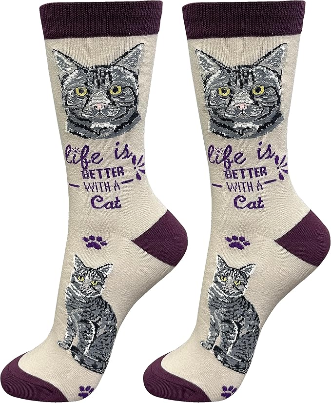 E&S Pets Pet Lover Socks - Dog & Cat Socks - Unisex Novelty Gifts