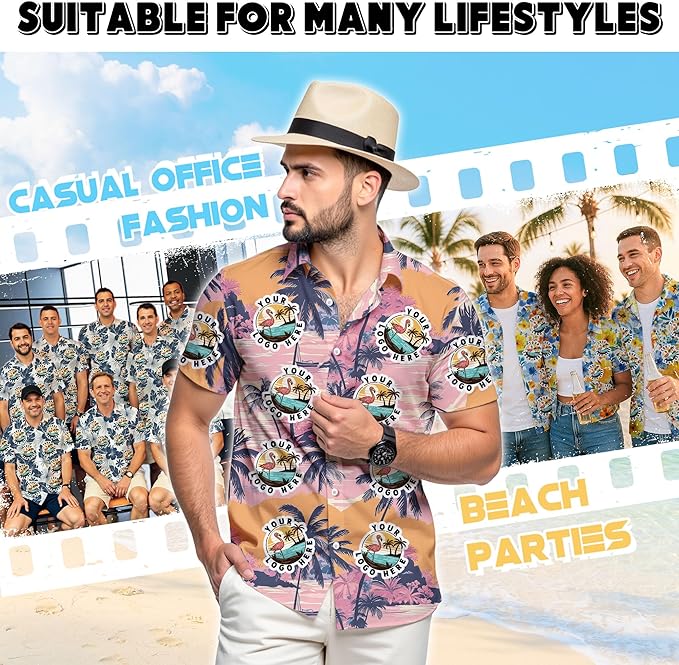 Custom Hawaiian Shirt with Face Photo Picture for Men Women Kids Youth Adult, Tropical Personalized Hawaiian Shirts Gift