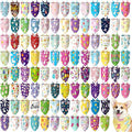 150 Pcs Easter Dog Bandanas Bulk Pet Bibs Colorful Triangle Scarf Pet Bandanas for Medium Large Dogs Easter Festival Spring Summer Birthday Costume Decor