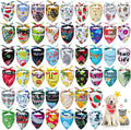 Chunful 50 Pcs Dog Bandanas Bulk Summer Flora Dog Bandanas Pet Triangle Scarf Bib Seasonal Pet Costume Adjustable Cat Outfit Washable Bids Kerchief for Small Medium Puppy