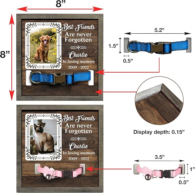 Personalized Cat Dog Memorial Picture Frame Bereavement Gifts Cat Memorial Dog Loss Sympathy Gift When Tomorrow Starts Without Me Memorial Plaques Personalized Christmas Plaque Birthday Gifts