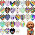 30 Pack Pride Dog Bandanas Bulk for Small Dogs Kittens Breed 18 Inch Rainbow Dog Bandanas XS Puppy Doggy LGBT Dogs Bandana Grooming S