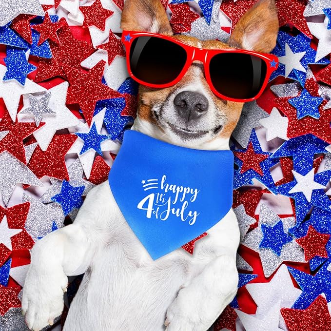 Abbylike 20 Pcs Sublimation Blank Dog Bandanas Plain Bandanas for Dogs Heat Transfer Triangle Bibs DIY for Puppy Cat Pets Birthday Costume Accessories Party Decoration (Blue,Small)