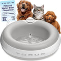 Filtered Portable Dog Water Dispenser [Upgraded 2025], 2L / 68oz, Automatic Pet Water Dispenser Noise-Free No Spill Water Bowl for Dogs, No Power Needed, Ideal for Medium & Large Pets