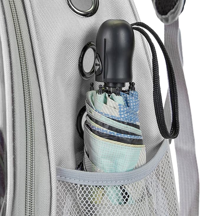 Cat Bubble Backpack Carrier for Small Medium Dogs Cats Carrying Bag, Airline Approved Pet Travel Carrying Bag Dog Hiking Walking Outdoor Backpack (Gray)