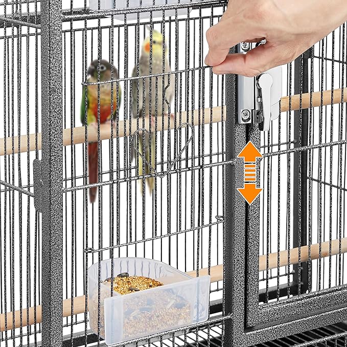 Yaheetech Wrought Iron Extra Large Bird Parakeet Cage with Detachable Stand for Cockatiel Sun Green Cheek Conure Lovebird Budgie Finch Canary Bird