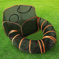 Outdoor Cat Enclosure with Circle Tunnel for Kitten Kitty Run - Portable Cat Playpen Tent Outdoor Indoor Pet Tent for Outside Small Animals
