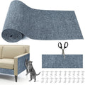 Cat Scratching Mat, 118" x 15.8" Self-Adhesive Trimmable Cat Scratching Carpet Mat with 20 Screws, DIY Cat Scratchers Furniture Protector for Indoor Cats, Couch, Wall and Cat Tree Shelves