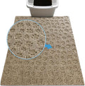 Drymate Cat Litter Box Mat, Litter Trapping Mat, Waterproof, Urine-Proof, Absorbent, Machine Washable, Soft on Paws, Contains Mess, Protects Floors, Kitten Supplies, Tan, 29x36 XL