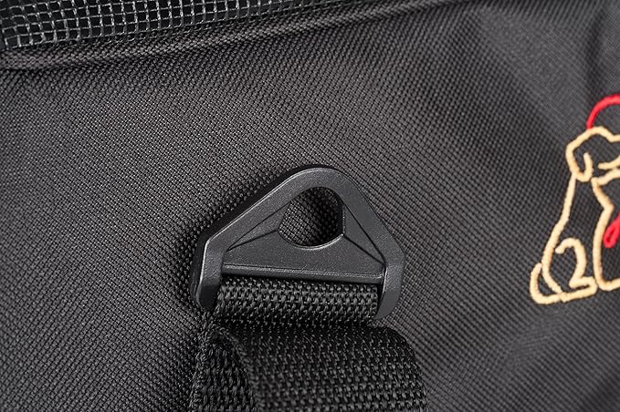Pawer Soft-Sided Pet Carrier for Cat and Small Dog,Black Color,Medium Size,Washable 600D Oxford Cloth Airline Approved Travel Tote,with 2 Mesh Opens and a Strap for Carry,Multiple Colors Available