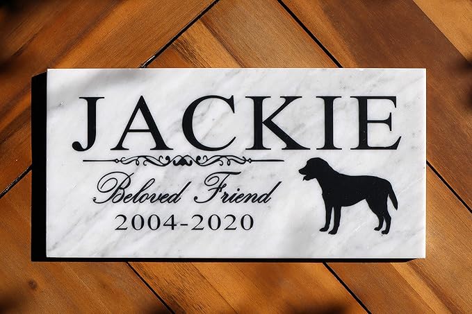 Broad Bay Dog Memorial Stone Personalized Marker Outdoor Garden Choose Your Breed Plaque Grave Headstone