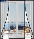 Magnetic Screen Door Upgraded PET Mesh Stronger Than Fiberglass and Polyester,Hands Free,Keeps Bugs Out,Pet & Kid Friendly,Suitable for Sliding Door,Large Patio Door and French Door-96''x80''