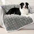 Soft Cozy Waterproof Dog Blanket for Large Dogs - Room Decor Pet Throw Blanket for Couch Bed Protector, Washable Dog Blankets for Indoors & Outdoors, Grey, 50"x60"