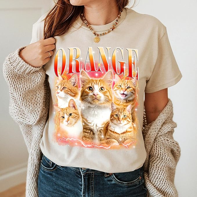 Mit & Mia Custom Your Own Bootleg Rap Shirts for Boyfriend Girlfriend Face Shirt with Photo Gift for Him Her Pet Lovers