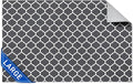 Cooyes Large Dog Food Mat 24"×36", Ultra-Absorbent Dog Bowl Mat for Food and Water, Pet Feeding Mat with Non-Slip Rubber Back, Cat Placemats with Water-Locking Bottom That Protects Floors