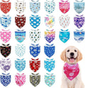 30 Pcs Winter Dog Bandanas Bulk Stitch Dog Bandanas for Small Medium Large Dogs Breed Scarves Grooming M