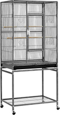 Yaheetech Wrought Iron Extra Large Bird Parakeet Cage with Detachable Stand for Cockatiel Sun Green Cheek Conure Lovebird Budgie Finch Canary Bird