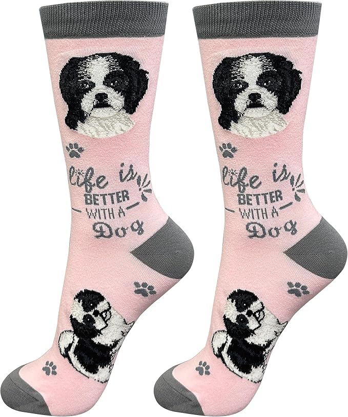 E&S Pets Pet Lover Socks - Dog & Cat Socks - Unisex Novelty Gifts