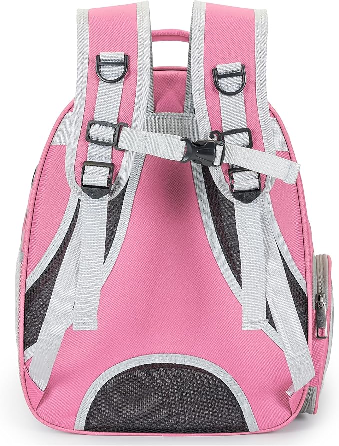 Cat Bubble Backpack Carrier for Small Medium Dogs Cats Carrying Bag, Airline Approved Pet Travel Carrying Bag Dog Hiking Walking Outdoor Backpack (Pink)