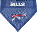 NFL DOG BANDANA - BUFFALO BILLS REVERSIBLE PET BANDANA. 2 Sided Sports Bandana with a PREMIUM Embroidery TEAM LOGO, Small/Medium. - 2 Sizes & 32 NFL Teams available