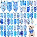Abbylike 50 Pcs Winter Dog Bandanas Bulk Blue Snowflake Dog Bandanas for Pets Triangle Kerchief Scarf Bibs for Winter Pets Cats Party Costume Photo Props Accessories Pet Shops (31.5 x 21.7 x 21.7)