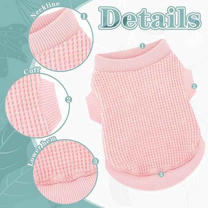 Cozy and Functional Dog Shirts for Small Puppies: Stretchable Brown Attire with Easy-On Design, Ideal for Chihuahuas and Yorkies - Enhance Comfort and Playfulness on Chill Days Medium