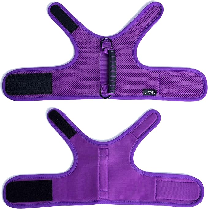 Kitty Harness and Leash for Walking Escape Proof Breathable Mesh Fabric, Purple, X-Small, Adjustable Cat Walking Jackets with Handle, Padded Stylish Cat Vest