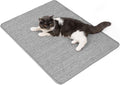 Cat Scratcher Mat,Natural Sisal Cat Scratch Pad with Hook&Loop Tape,Horizontal Floor Kitty Scratching Pads Rug for Indoor,Pet Furniture Protector for Couch&Carpets&Sofas, Large, Grey