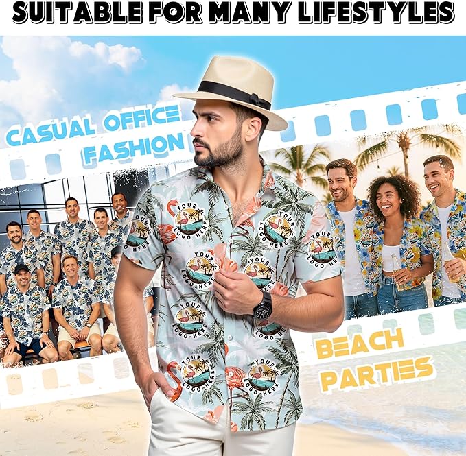 Custom Hawaiian Shirt with Face Photo Picture for Men Women Kids Youth Adult, Tropical Personalized Hawaiian Shirts Gift