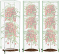 Garden Bird Netting Plant Cover for Square Tomato Cage, 59" x 17.7" Insect Barrier Tomato Cage Net with Zipper and Drawstring, Tomato Trellis Netting Protection Cover for Protecting Plant (3 Pack)