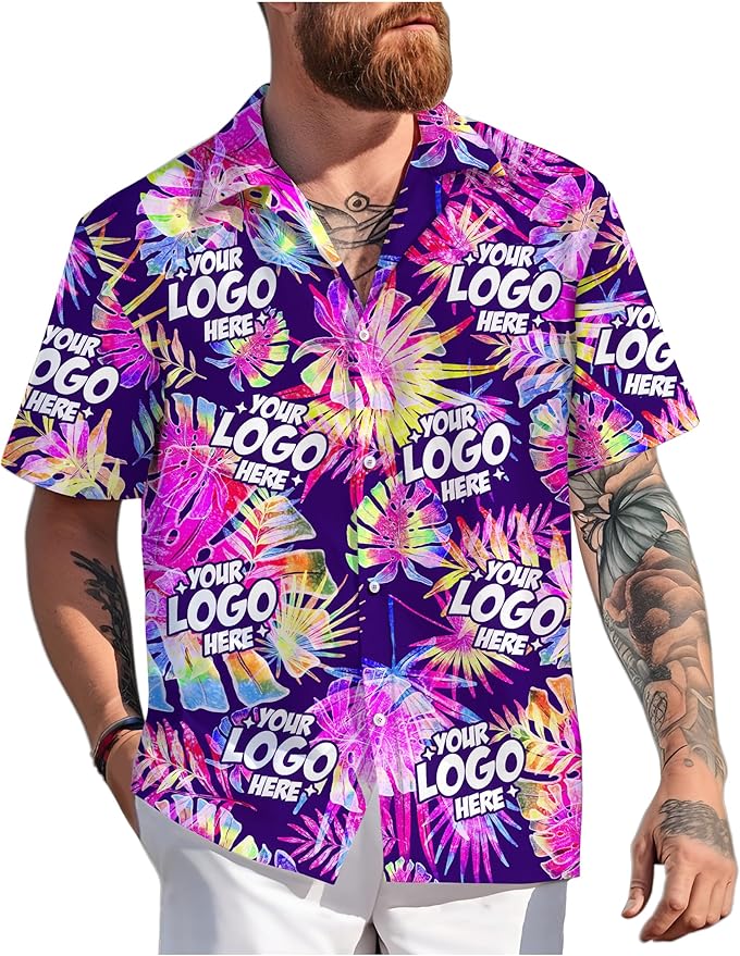 Custom Hawaiian Shirt with Face Photo Picture for Men Women Kids Youth Adult, Tropical Personalized Hawaiian Shirts Gift